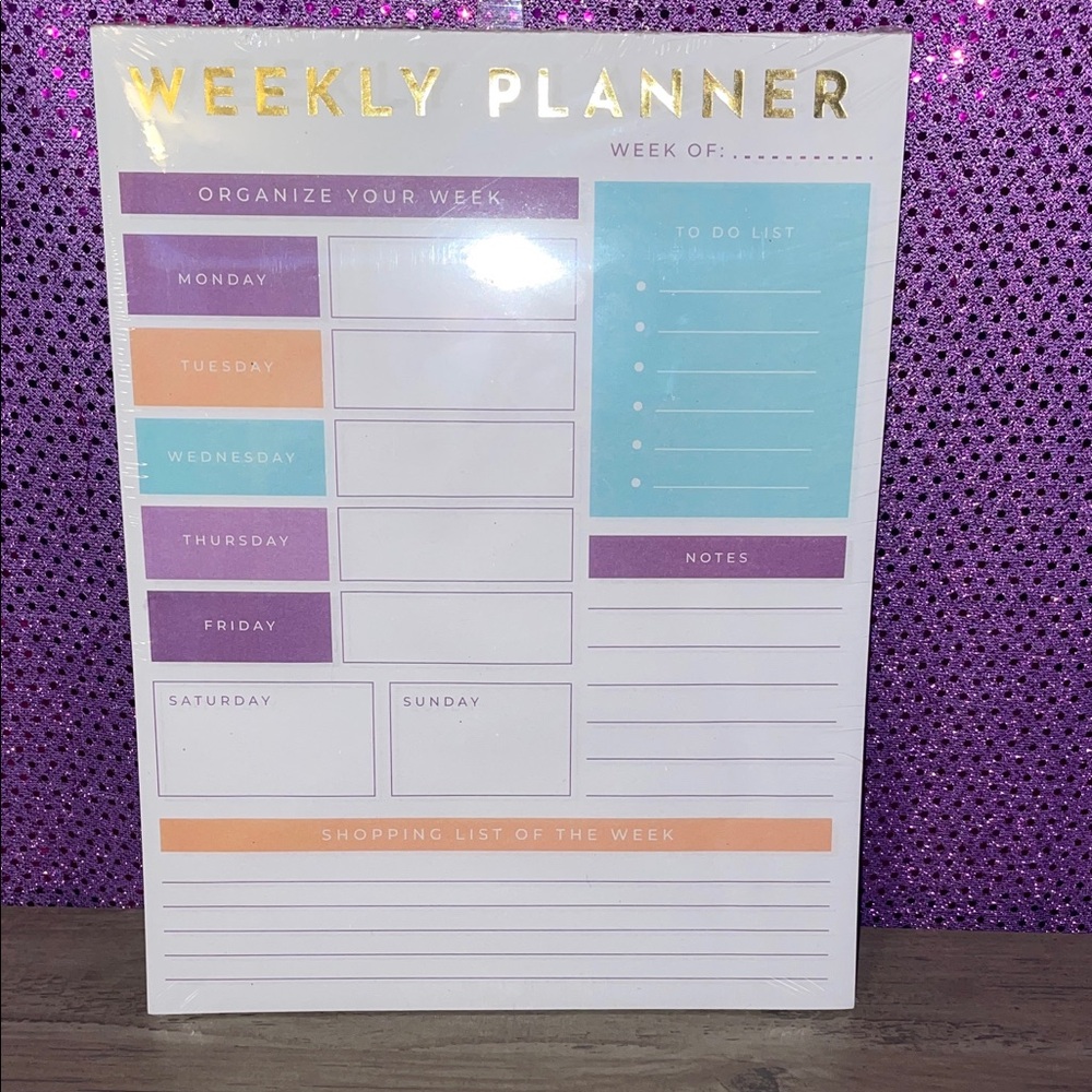 Weekly Planner with Multicolor Design